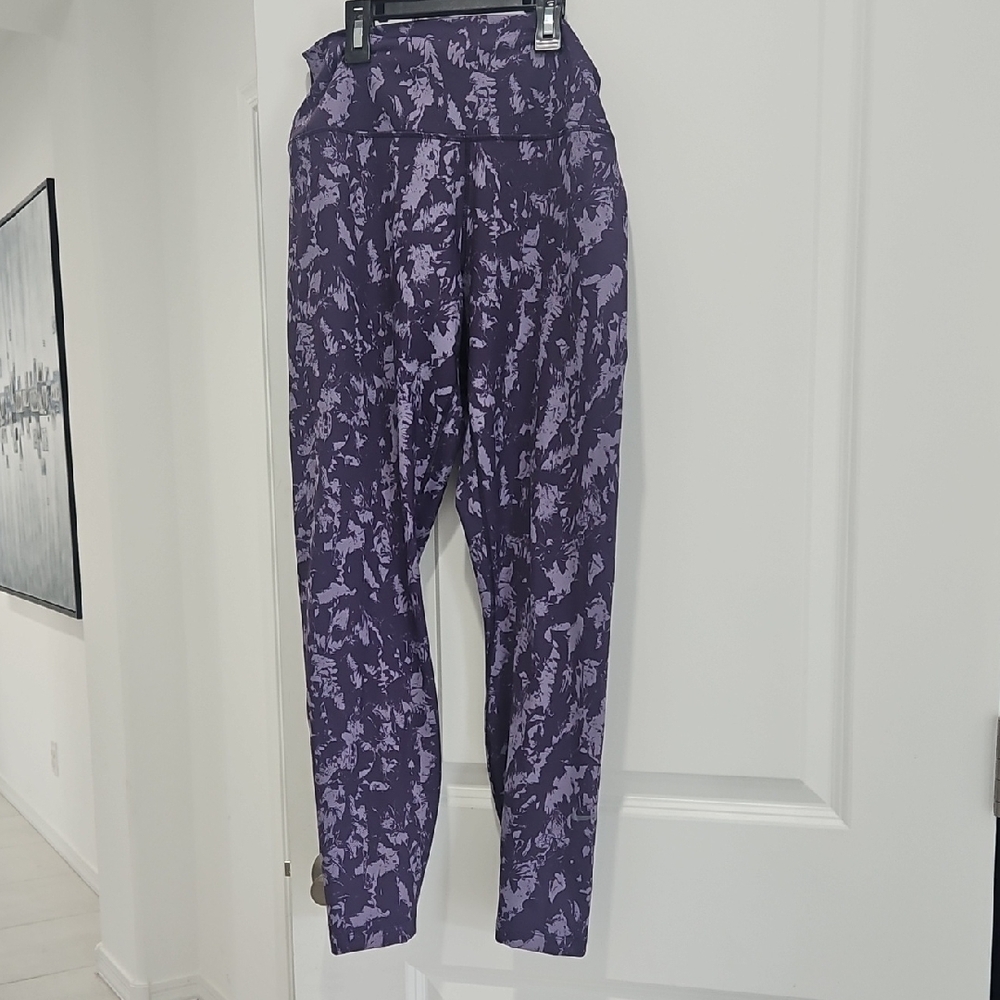 Purple Patterned Leggings